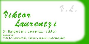 viktor laurentzi business card